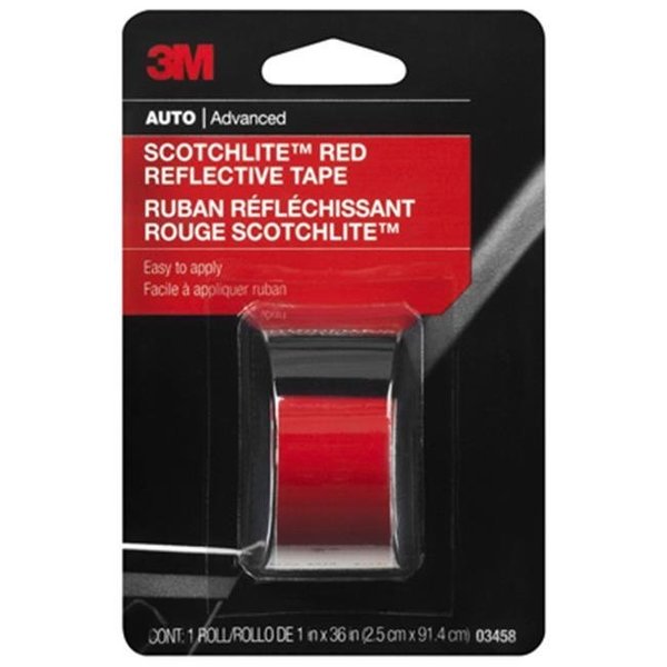 3M 3M 03458 1 x 36 in. Scotchlite Reflective Safety Tape; Red; 797225
